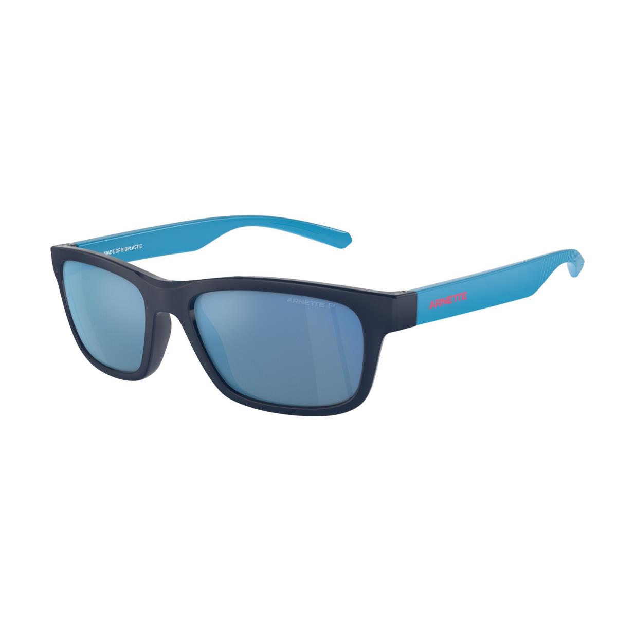 Arnette AN4340 275422 Deya Dk Blue Grey Mirror Polarized 53 mm Men`s Sunglasses
