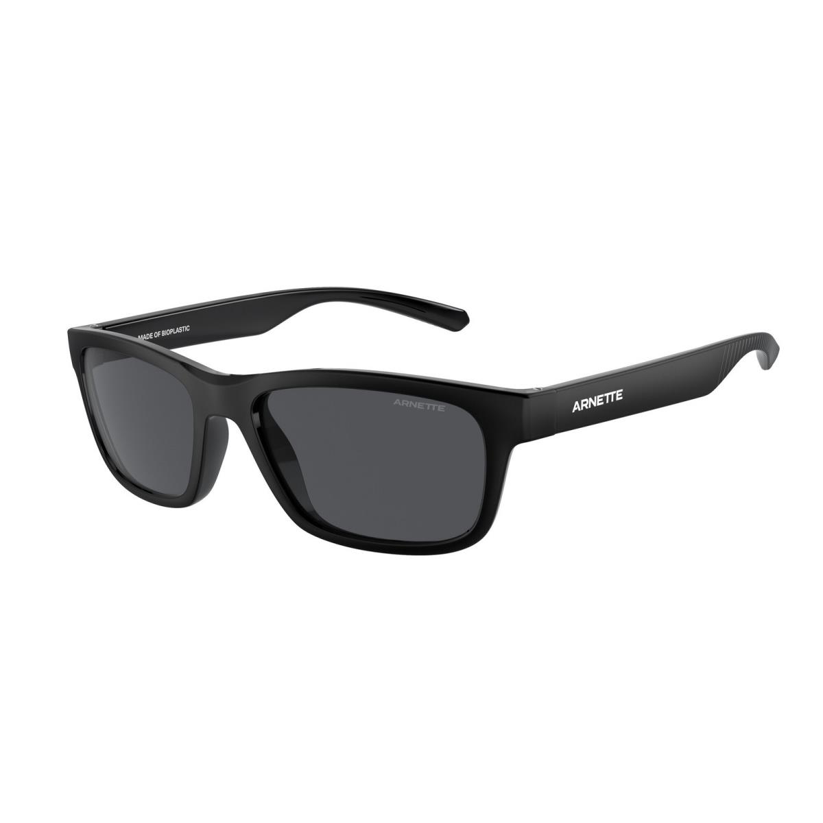 AN4340 290087 Deya Recycled Black Dark Grey 53 mm Men`s Sunglasses by Arnette