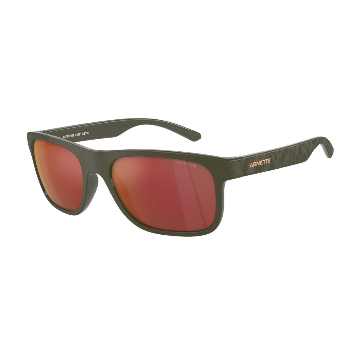 AN4341 28546Q Khim Military Grey Mir Orange Yellow 56 m Men`s Sunglasses by Arnette