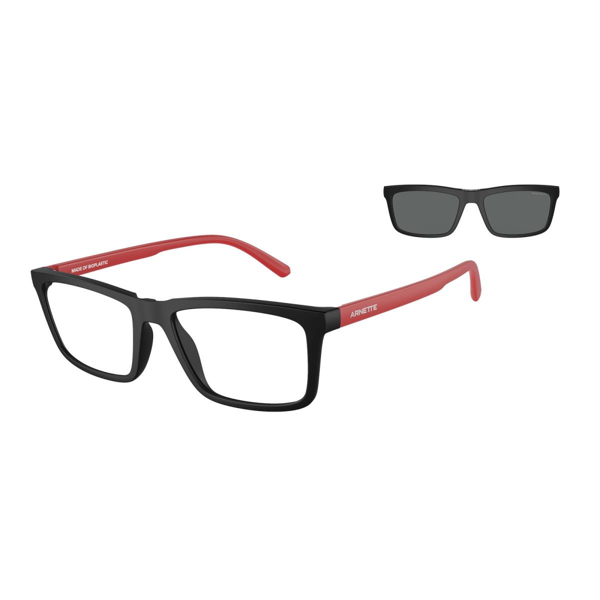 AN4333 29311W Hypno 2.0 Matte Black Clear 55 mm Men`s Sunglasses by Arnette