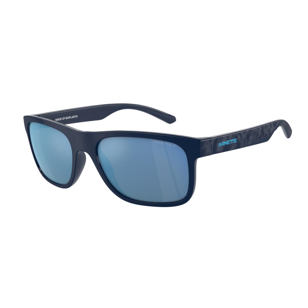 Arnette AN4341 275422 Khim Dk Blue Grey Mirror Polarized 56 mm Men`s Sunglasses