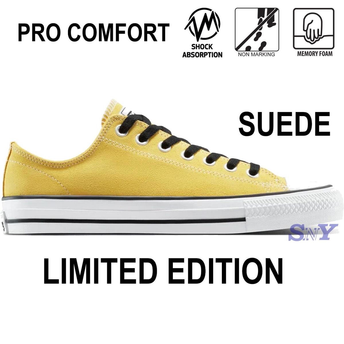 Converse Cons Chuck Taylor All Star Pro Suede Men`s Shoes Limited Edition - Yellow
