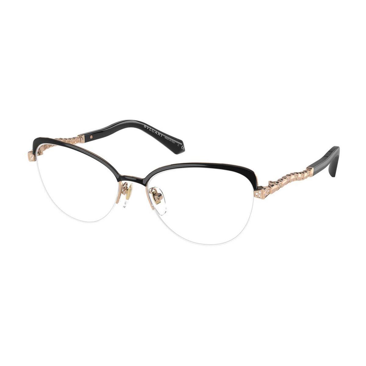 Bvlgari BV2239B-2033-53 Black Gold Eyeglasses