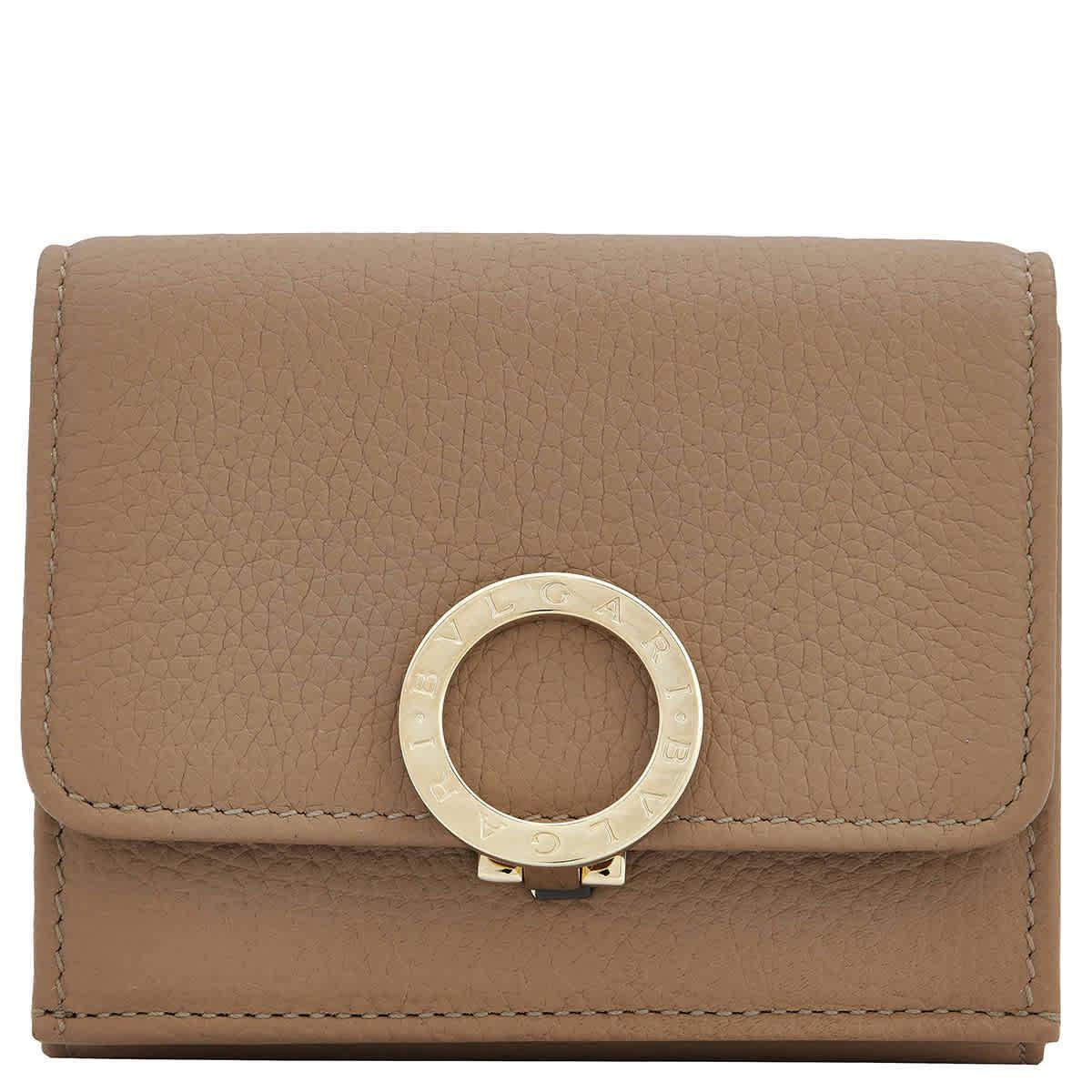 Bvlgari Mini Compact Leather Folding Wallet 291770