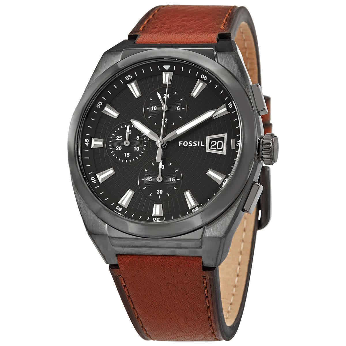 Fossil Everett Chronograph Quartz Grey Dial Men`s Watch FS5799