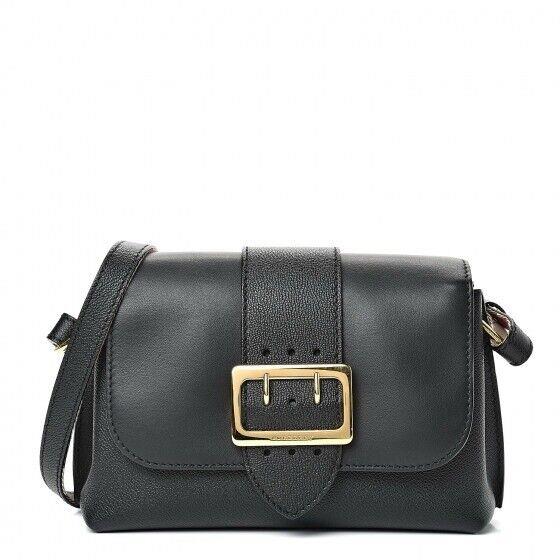 Burberry Medley Shoulder Bag in Black Calfskin Leather