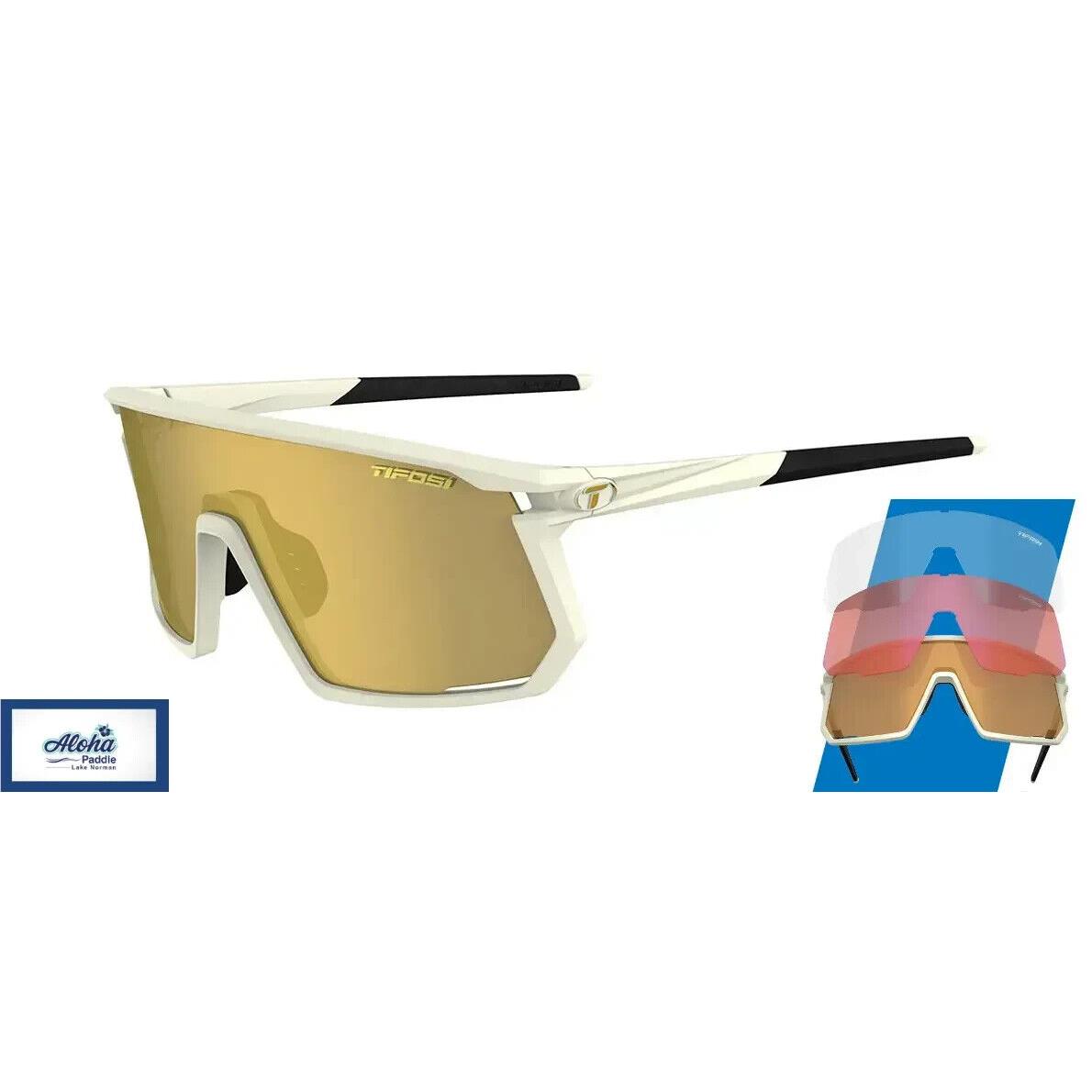 Optics Rail Race Sunglasses Sahara Frame - 3 Interchangeable Lenses by Tifosi