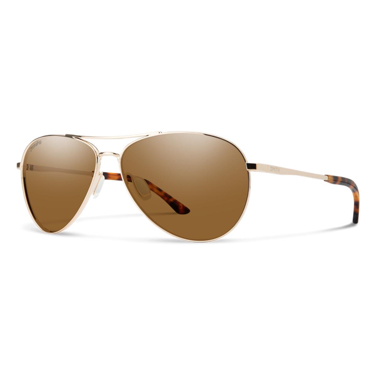 Smith Langley 2 Sunglasses 2024 Gold w/ ChromaPop Opal Mirror Lens by Smith Optics