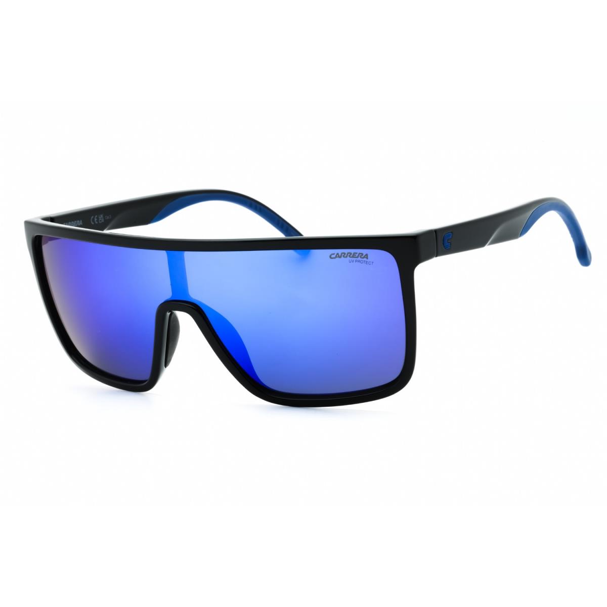 Carrera 8060/S D51 Z0 Sunglasses Black Blue Frame Blue Lenses 99mm