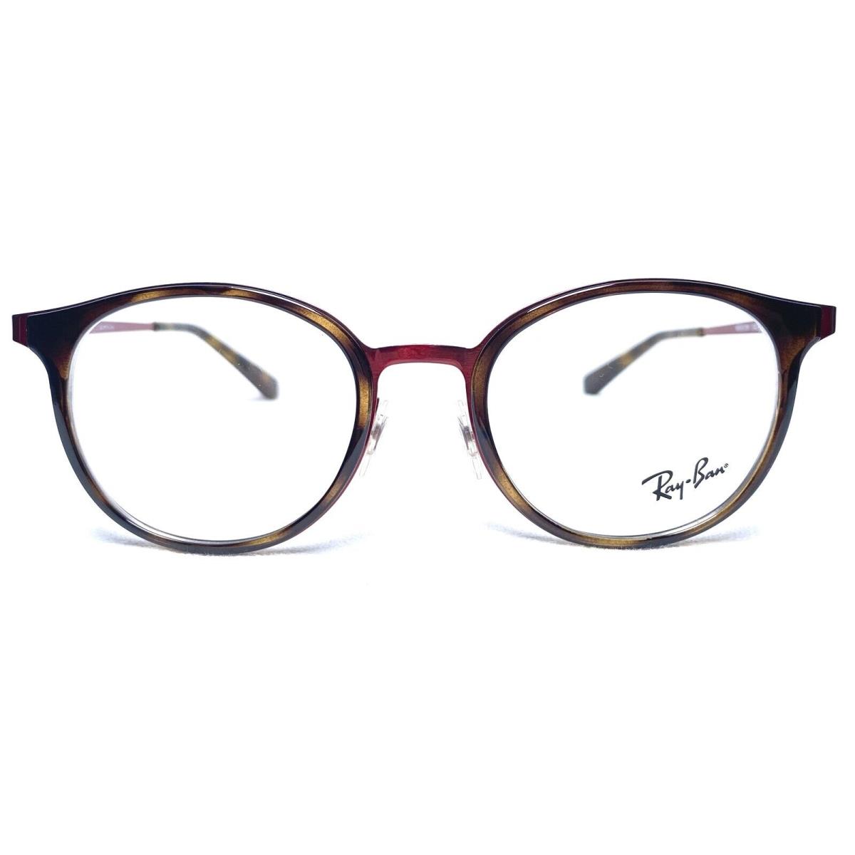 Ray Ban RB6372M 2922 Womens Havana/bordeaux Oval Eyeglasses Frames 50/19 145