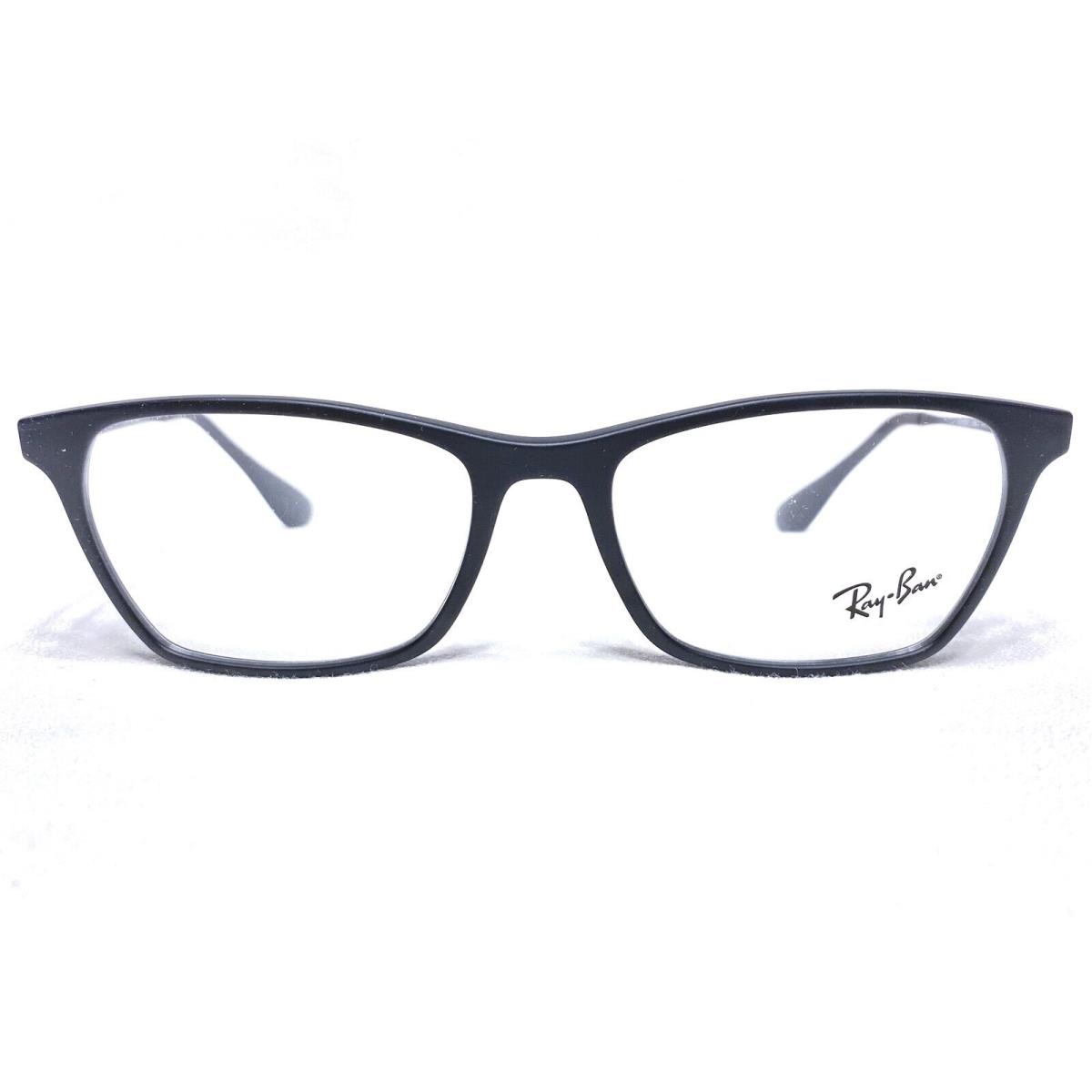 Ray Ban RB7053F 5364 Mens Matte Black Rectangle Eyeglasses Frames 54/17 140