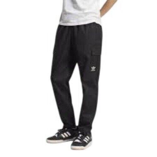 Adidas Men`s Woven Cargo Pants Black White Size M