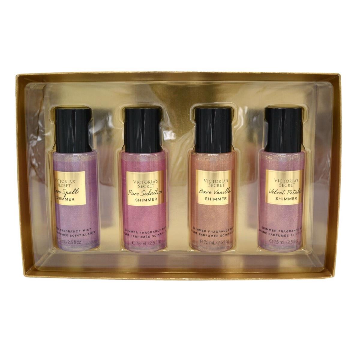 Victoria`s Secret Shimmer Travel Mist Spray Gift Set Love Spell Bare Vanilla by Victoria's Secret