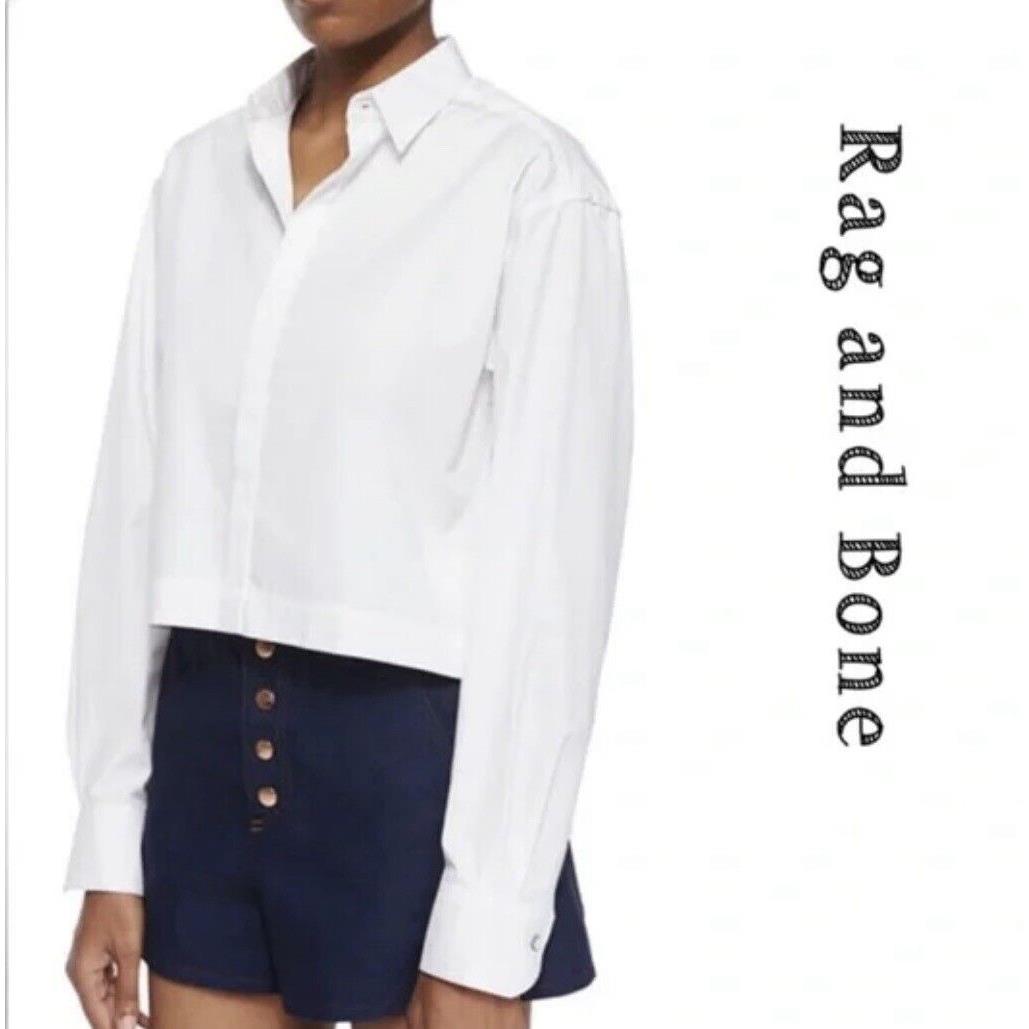 Rag Bone York Audrey Shirt White Size 6