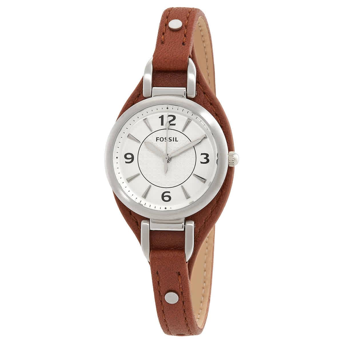 Carlie Quartz White Dial Ladies Watch ES5214 by Fossil