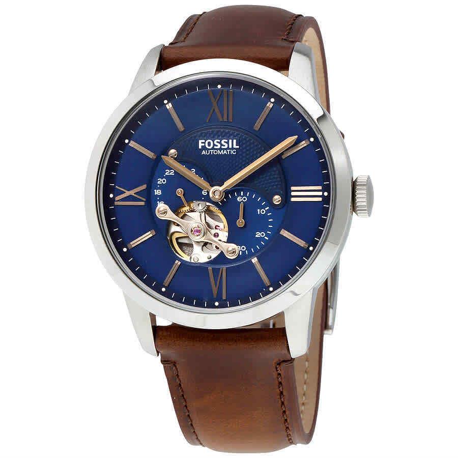 Townsman Automatic Blue Satin Dial Men`s Watch ME3110 by Fossil