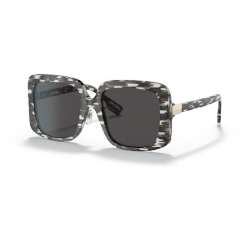 Burberry BE4363F 397887 Penelope White Black Dark Grey 55 mm Women`s Sunglasses