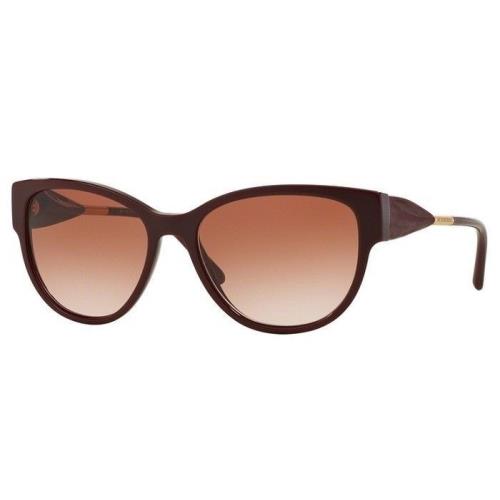 Burberry BE4190 3403/13 56MM Burgundy Cateye Sunglasses Women