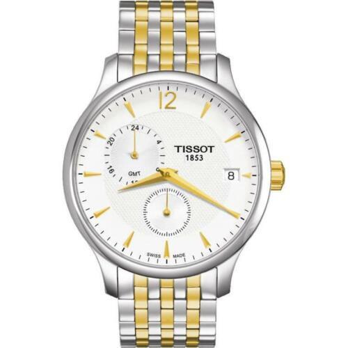 Tissot Tradition Silver Dial Two-tone Stain Steel Men`s Watch T063.639.22.037.00