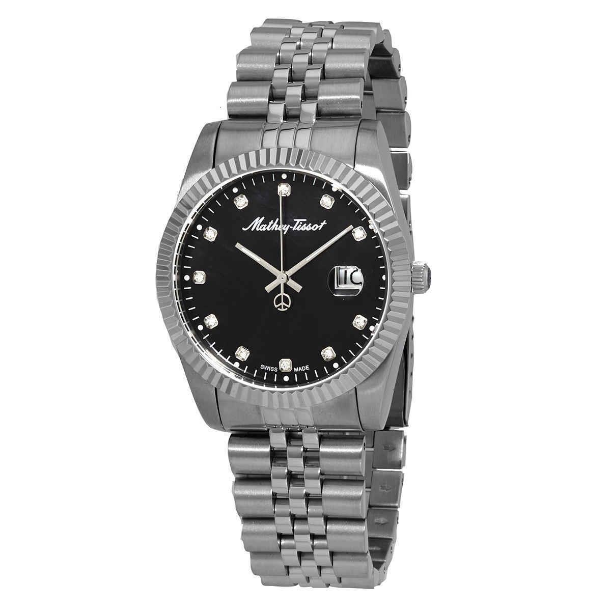 Mathey-tissot Mathy II Quartz Black Dial Men`s Watch H710AN