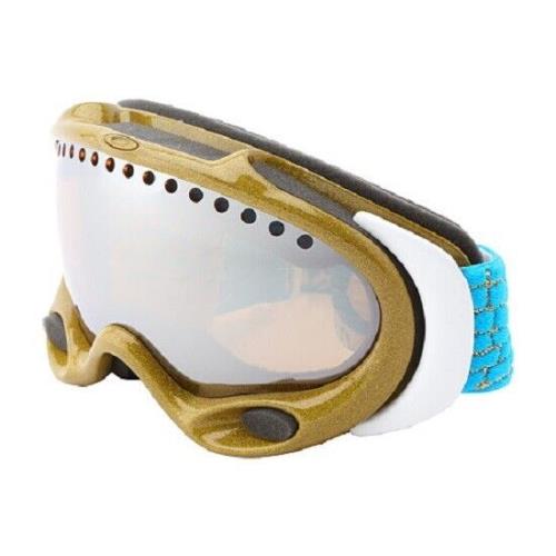 Oakley A Frame Ski Goggles Lindsey Vonn Precious Metal Gold Black Iridium