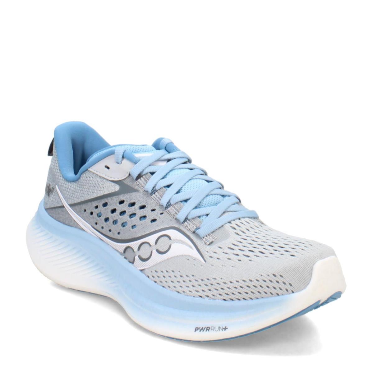 Saucony Ride 17 Women`s Running Shoes Wide D Cloud/breeze S10925-118 - Cloud/Breeze