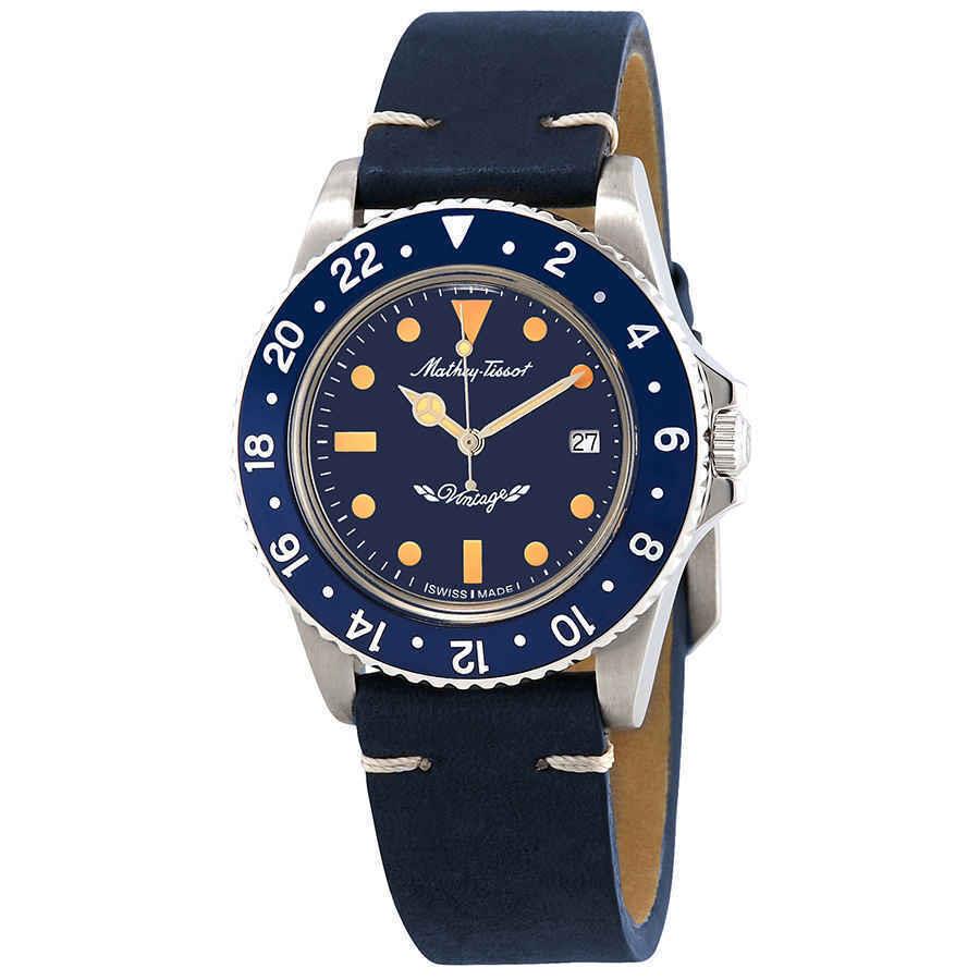 Mathey-tissot Mathey Vintage Quartz Blue Dial Men`s Watch H900ALBU