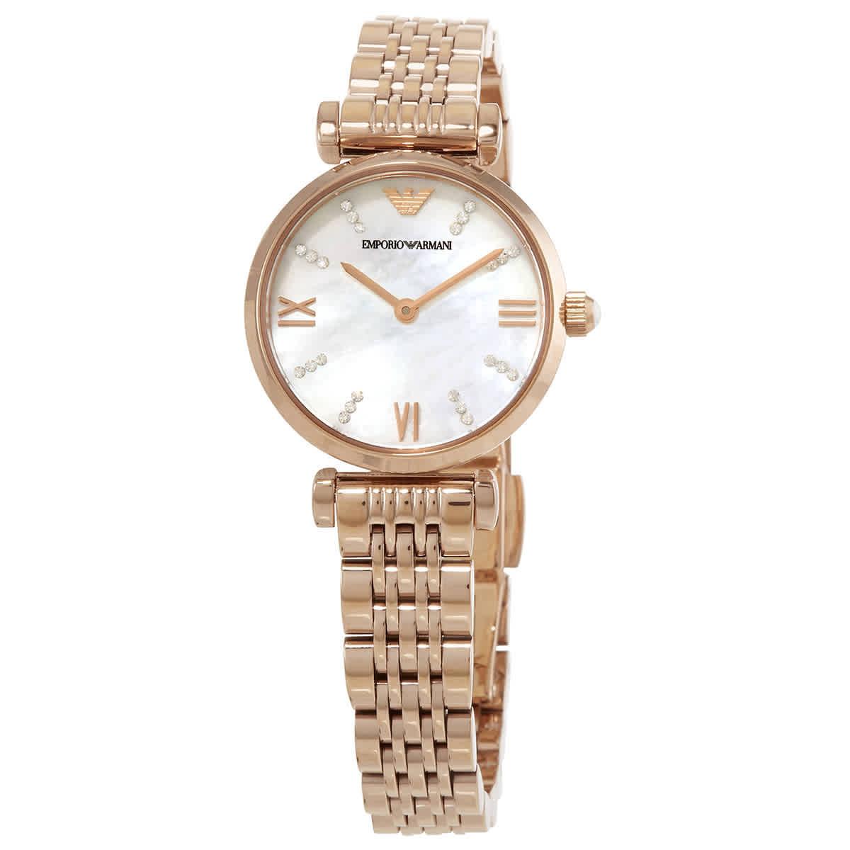 Emporio Armani Gianni T-bar Quartz Crystal Ladies Watch AR11316
