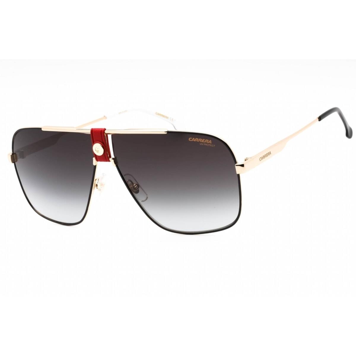 Carrera Men`s Sunglasses Gold Red Navigator Frame Dark Grey Lens 1018/S Y11/9O