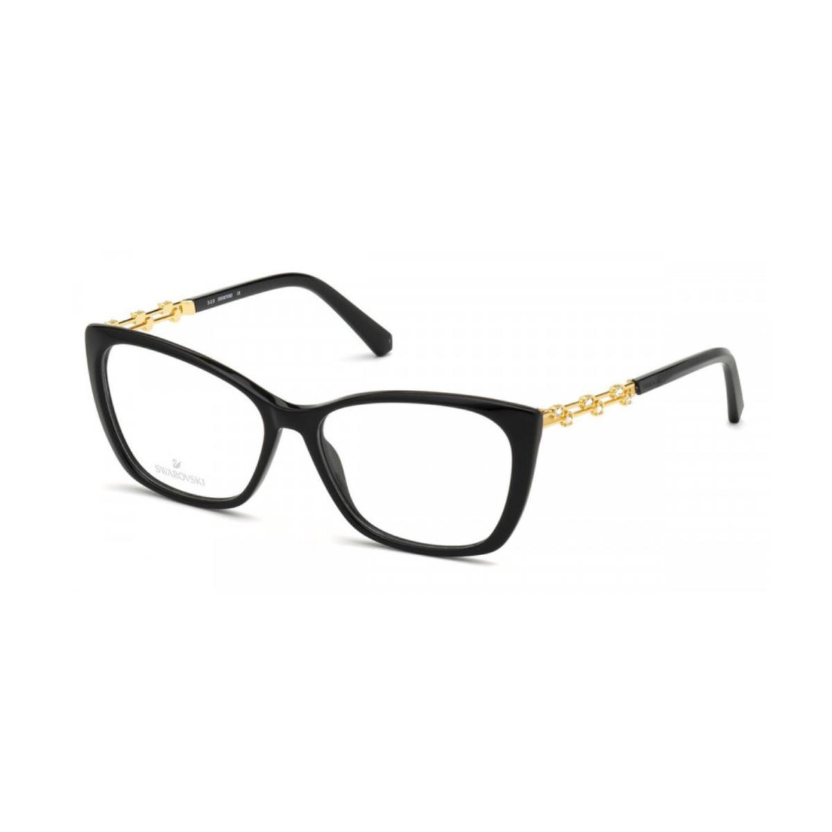 Swarovski SK5383 Cat Eye Eyeglasses Shiny Black