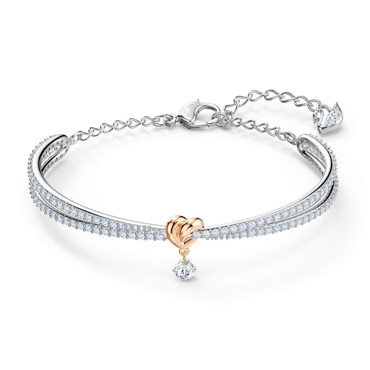 Swarovski Lifelong Heart Necklace Earrings and Bracelet Crystal Jewelry