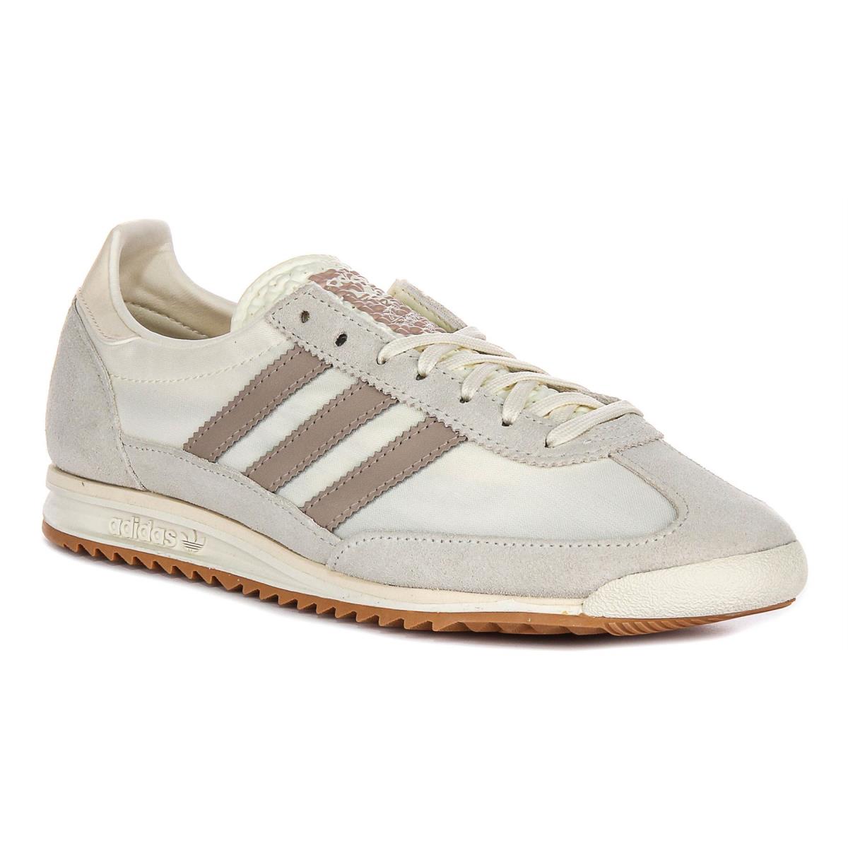 Adidas Og Gum Outsole Solar Suede Lace Up Womens Sneakers In Off White US 7.5