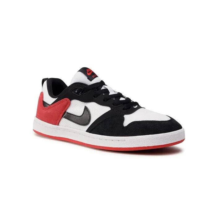 Nike SB Alleyoop CJ0882-102 Sneaker Men`s 10 Black Wahite Red Skate Shoes HAM98 - Multicolor