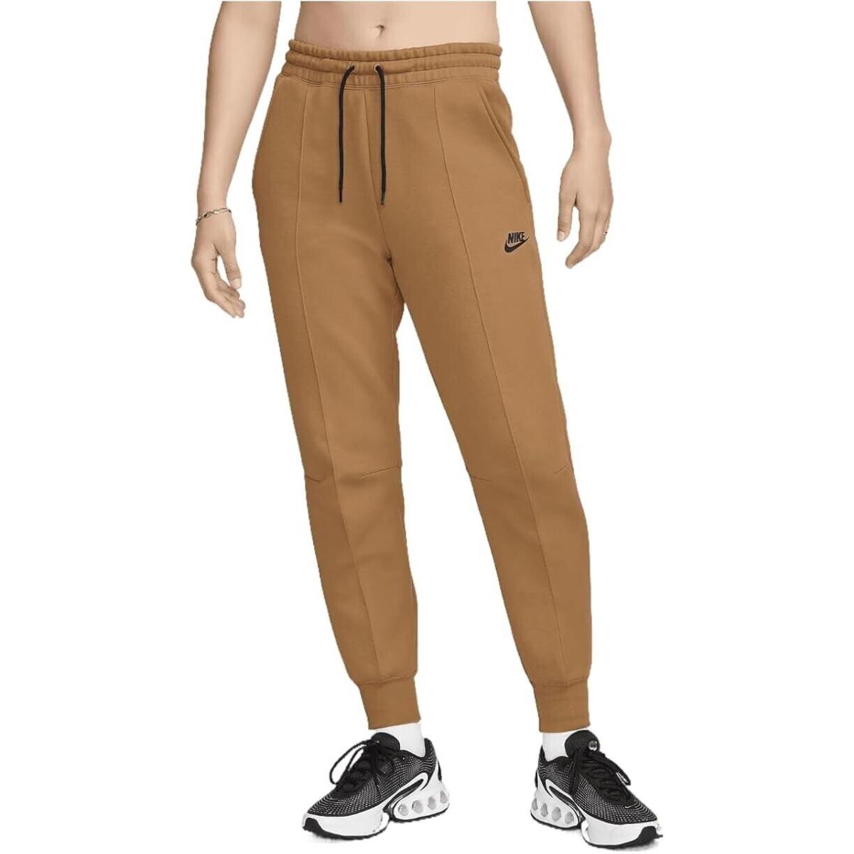 Nike Sportswear Tech Fleece Joggers Womens Small Brown FB8330 224