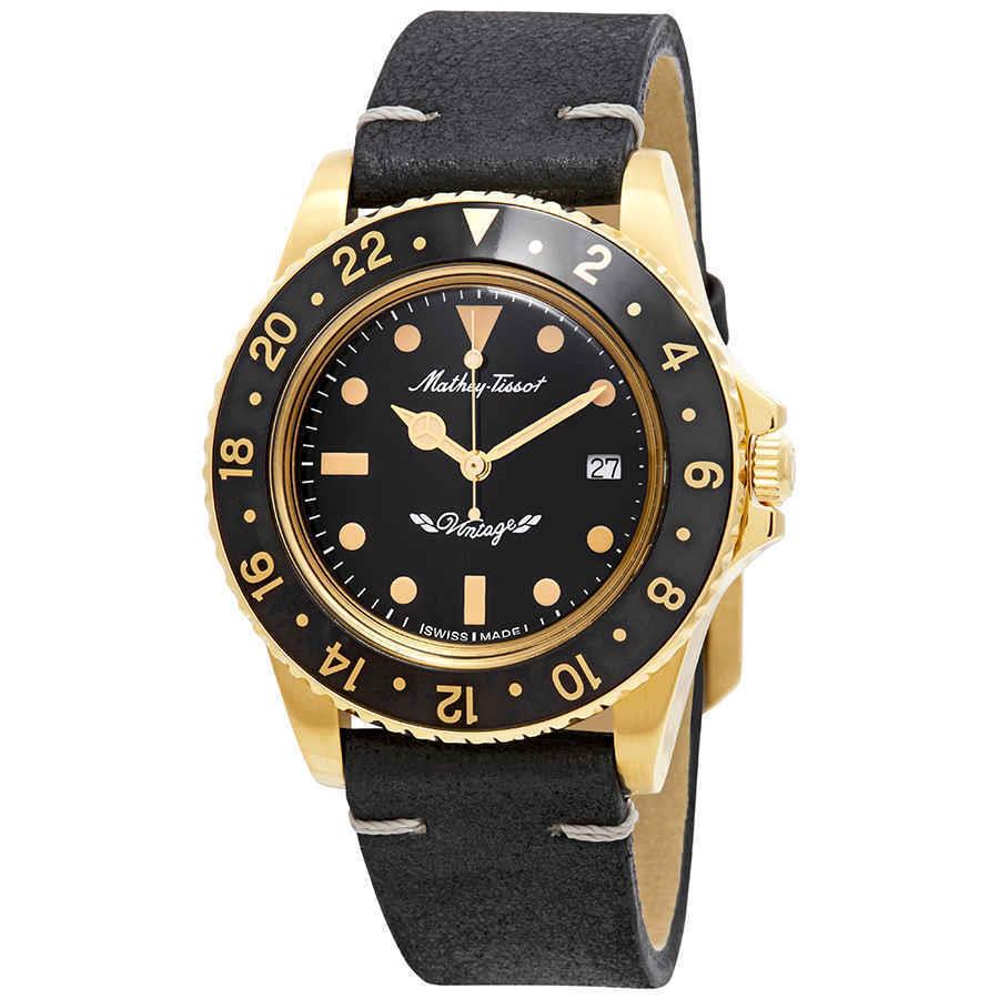 Mathey-tissot Mathey Vintage Quartz Black Dial Men`s Watch H900PLN