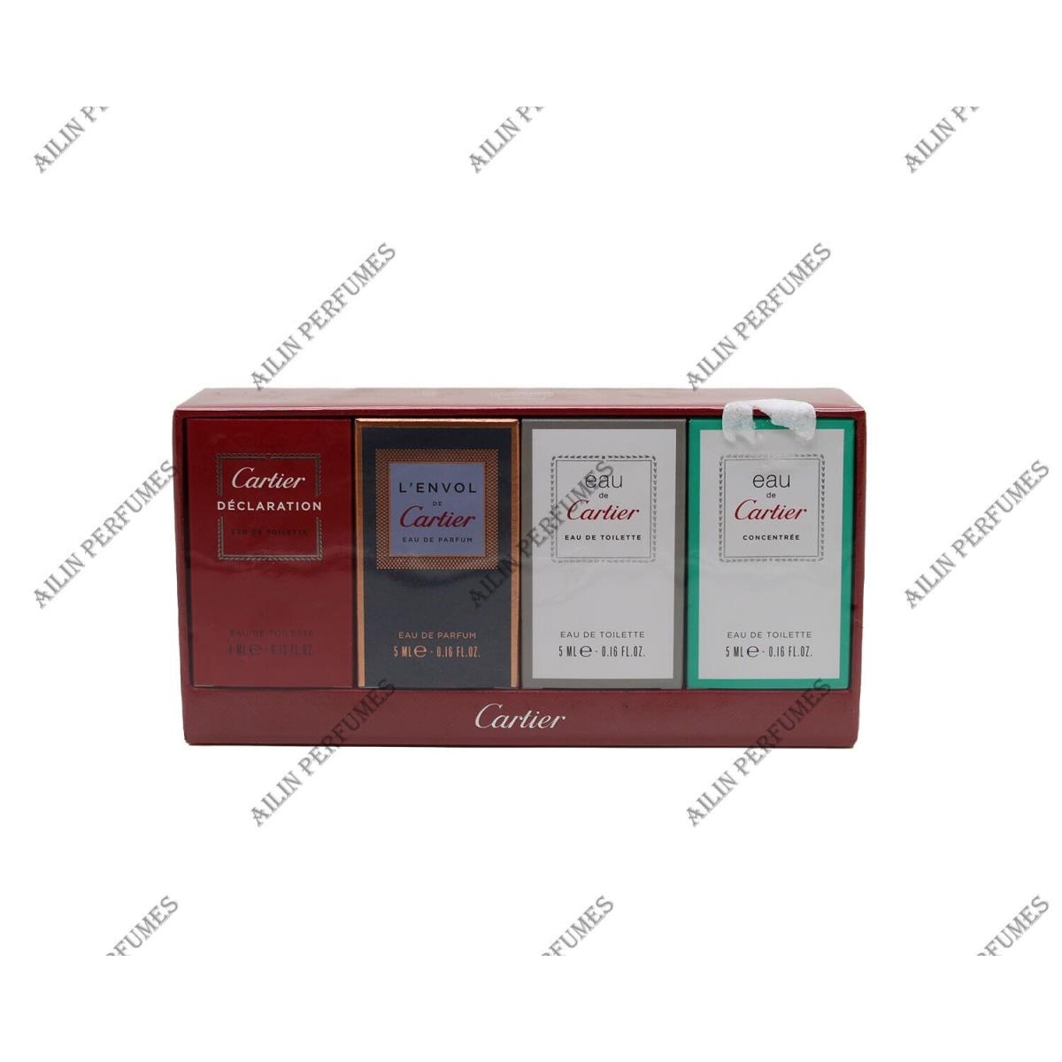 4pcs Miniature Set Eau de Toilette For Men by Cartier