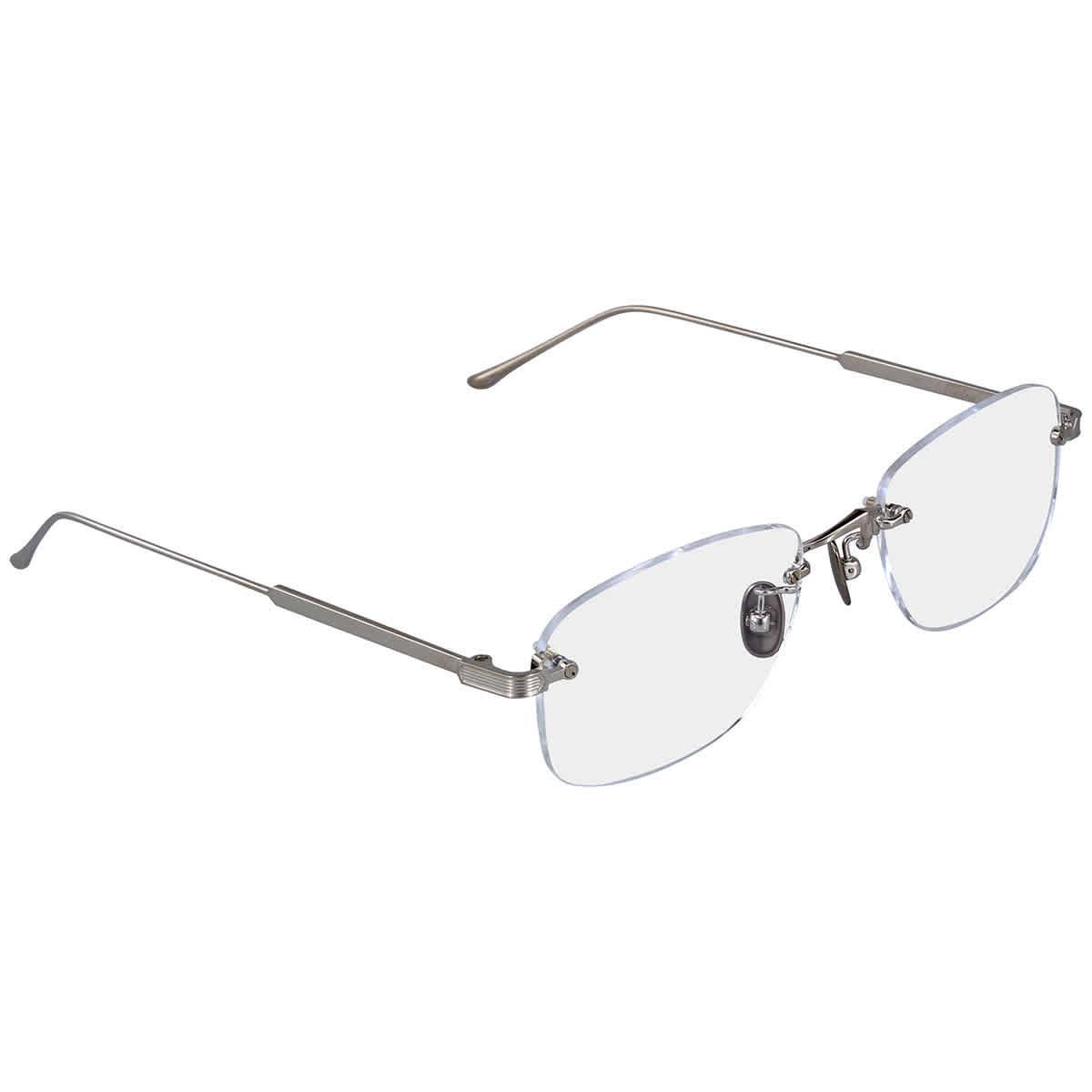 Demo Rectangular Men`s Eyeglasses CT0228O 003 54 CT0228O 003 54 by Cartier