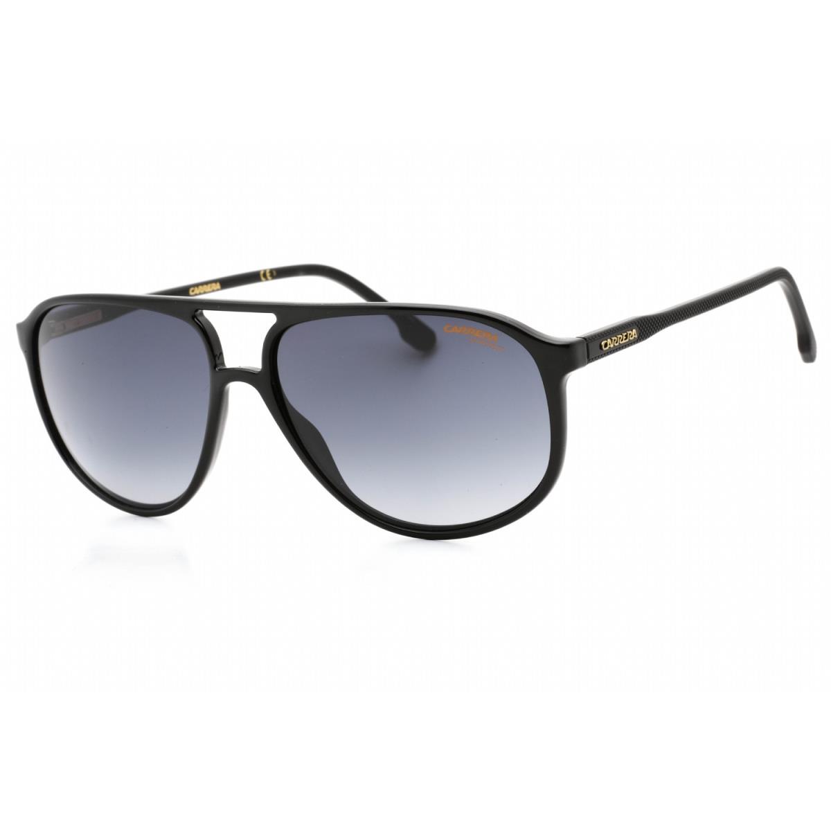 Carrera 257/S 807 9O Sunglasses Black Frame Gray Shaded Lenses 60mm