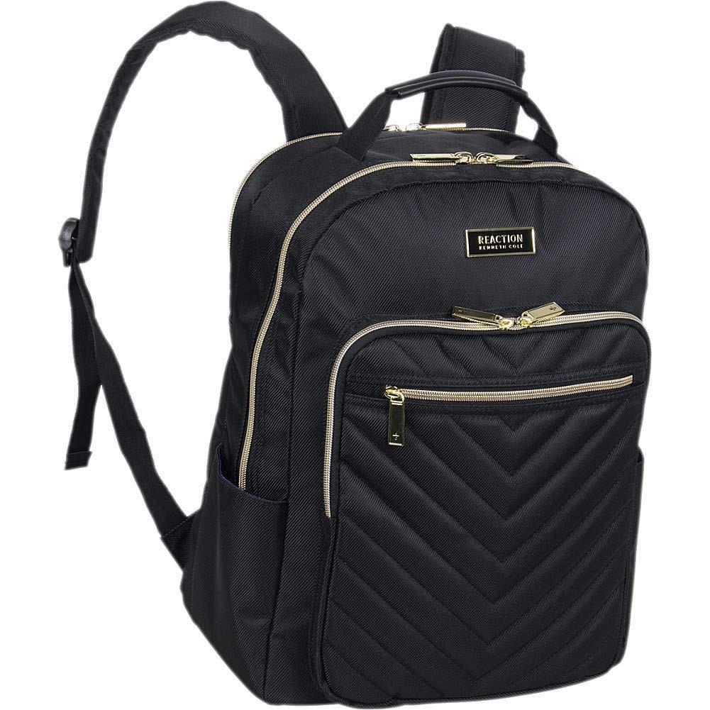 Kenneth Cole Women`s Chelsea Chevron 15 Laptop and Tablet Backpack Black