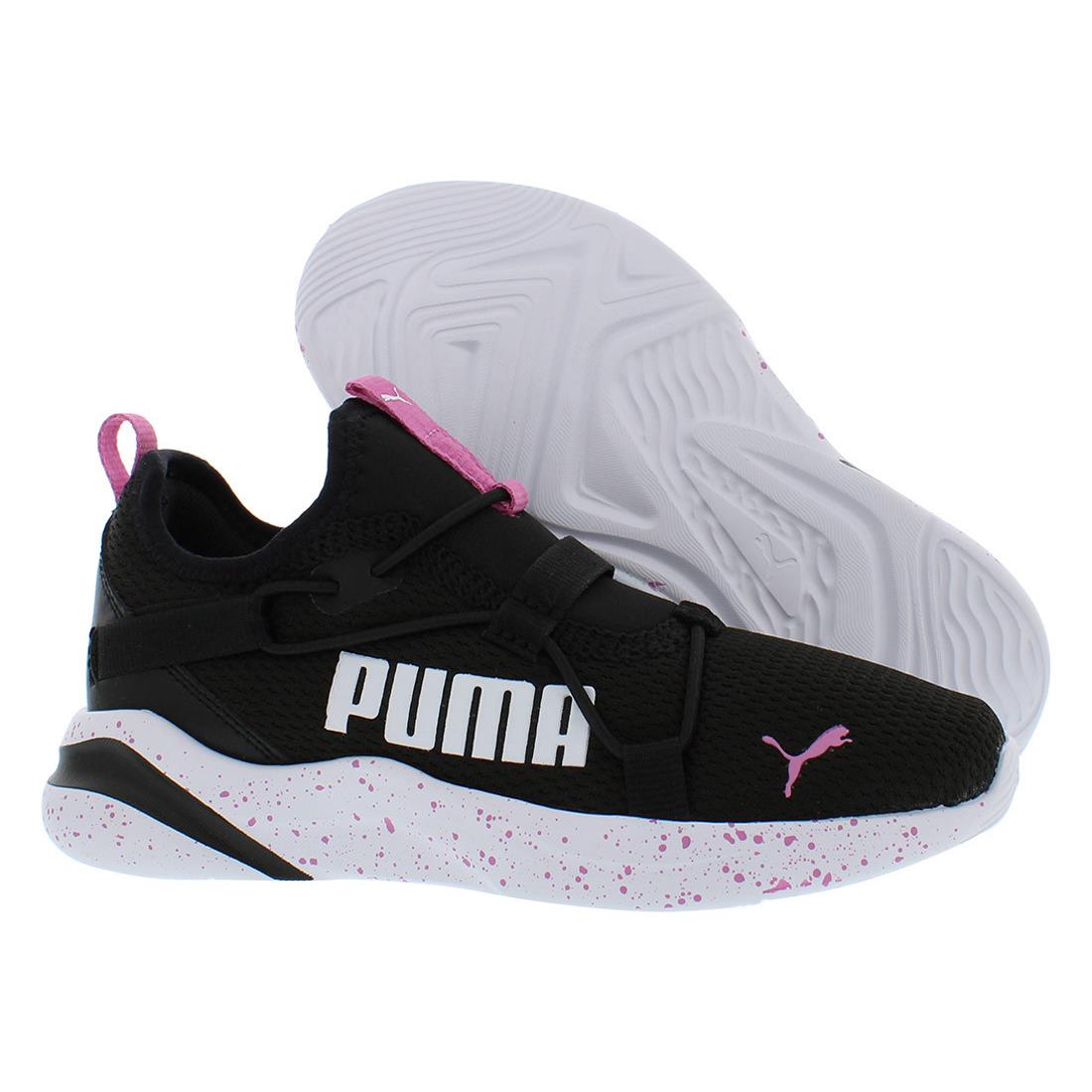 Puma Rift Slip On Speckle Boys Shoes Size 10.5 Color: Black/pink