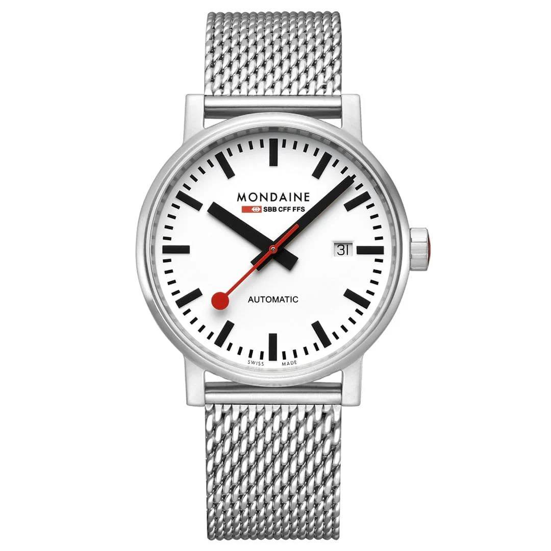 Mondaine MSE.40610.SM EVO2 Automatic 40mm Steel Glass Floor Men`s Watch