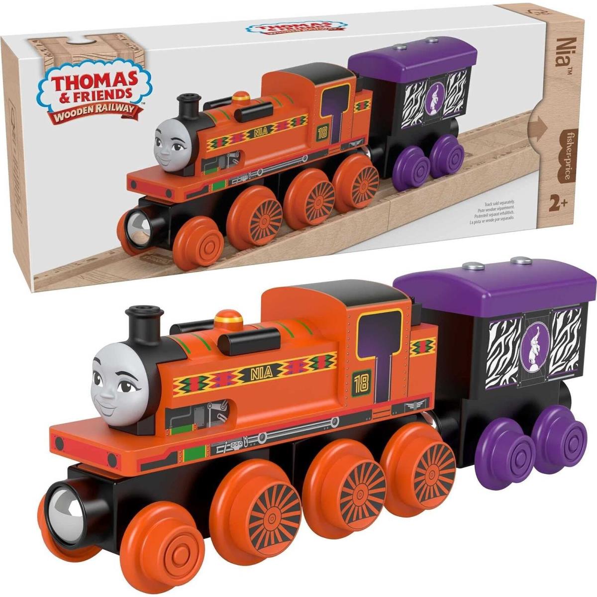 Thomas Friends Wooden Railway Toy Train Nia Push-along Wood Engine Cargo