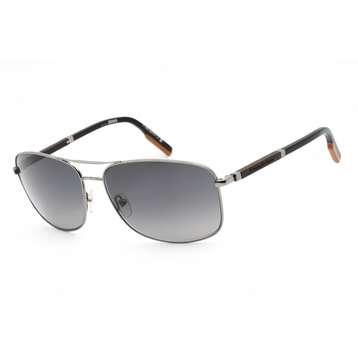 Ermenegildo Zegna EZ0176 08B Sunglasses Gunmetal Frame Gradient Lenses 66mm