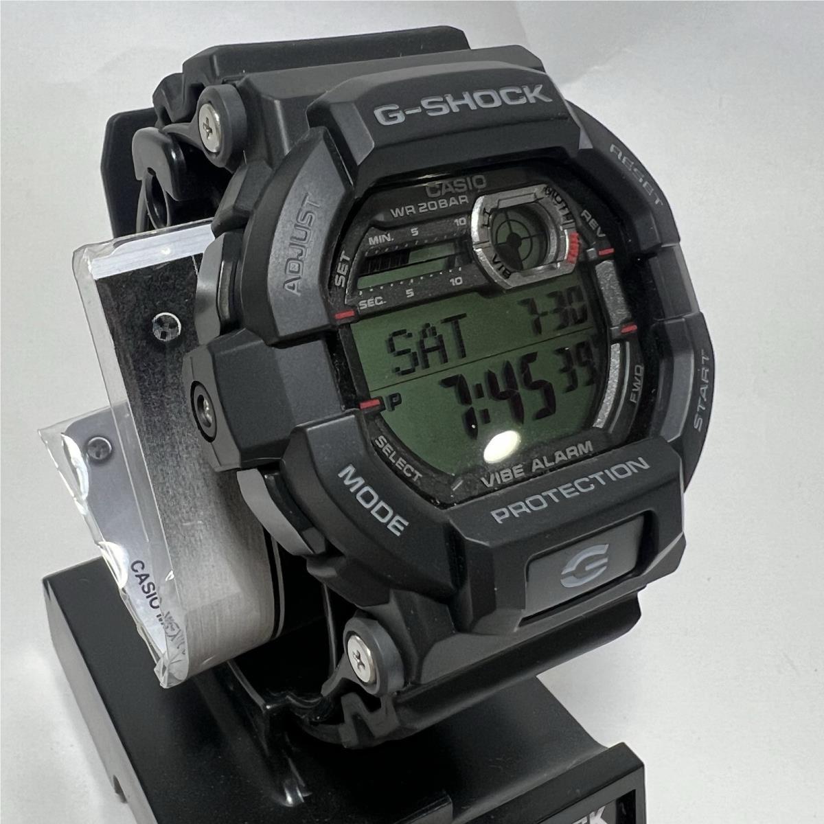 Casio G-shock GD-350-1 Men`s Watch Black Digital Dial World Time Vibration