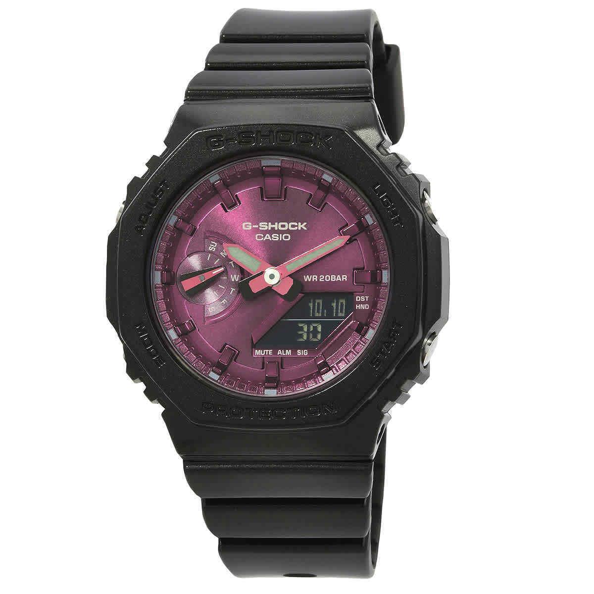 Casio G-shock Alarm World Time Quartz Analog-digital Pink Dial Ladies Watch