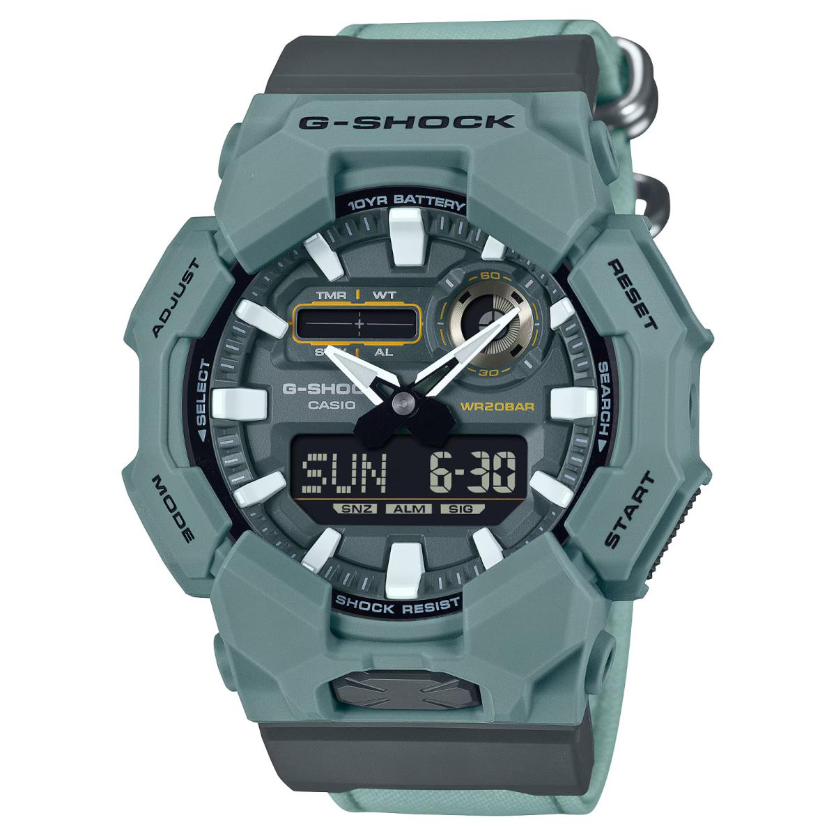 Casio G-shock Digital Blue Cloth Strap Watch GA-010CE-2A