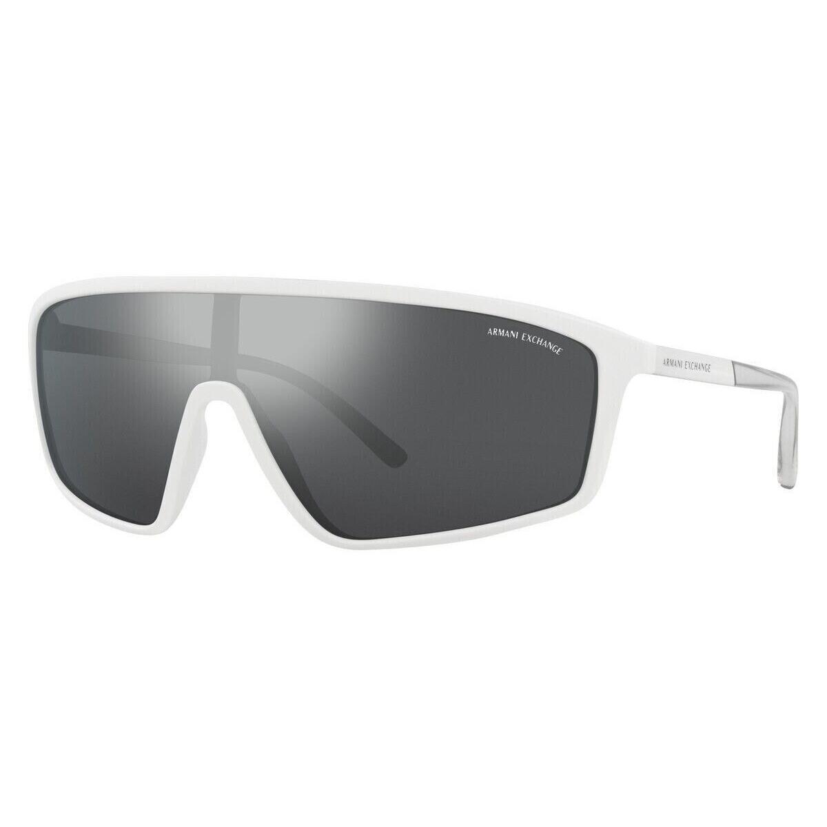 Armani Exchange Sunglasses 0AX4119S 81566G White Frame Gray Lens 37MM