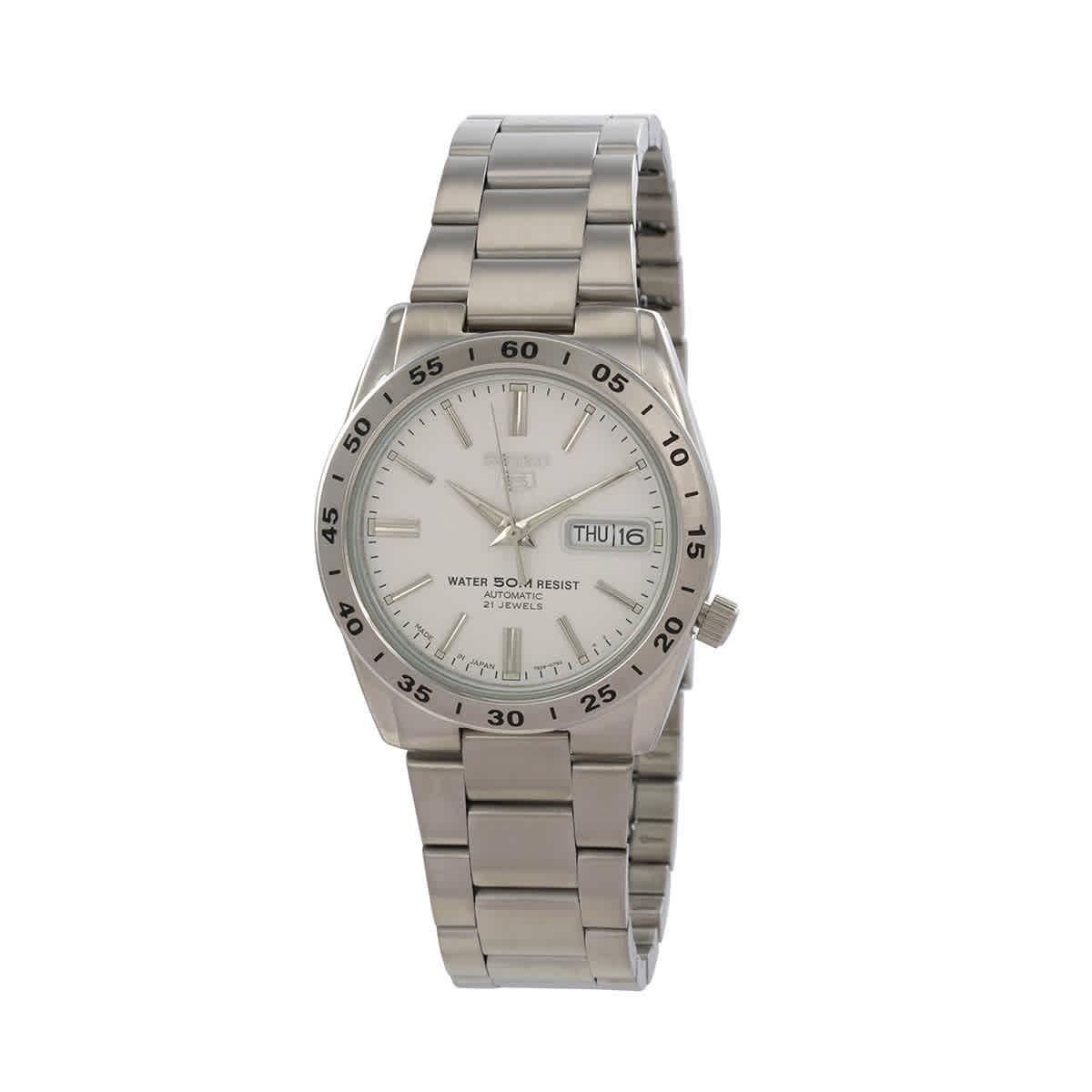 Seiko 5 Automatic White Dial Men`s Watch SNKD97J1