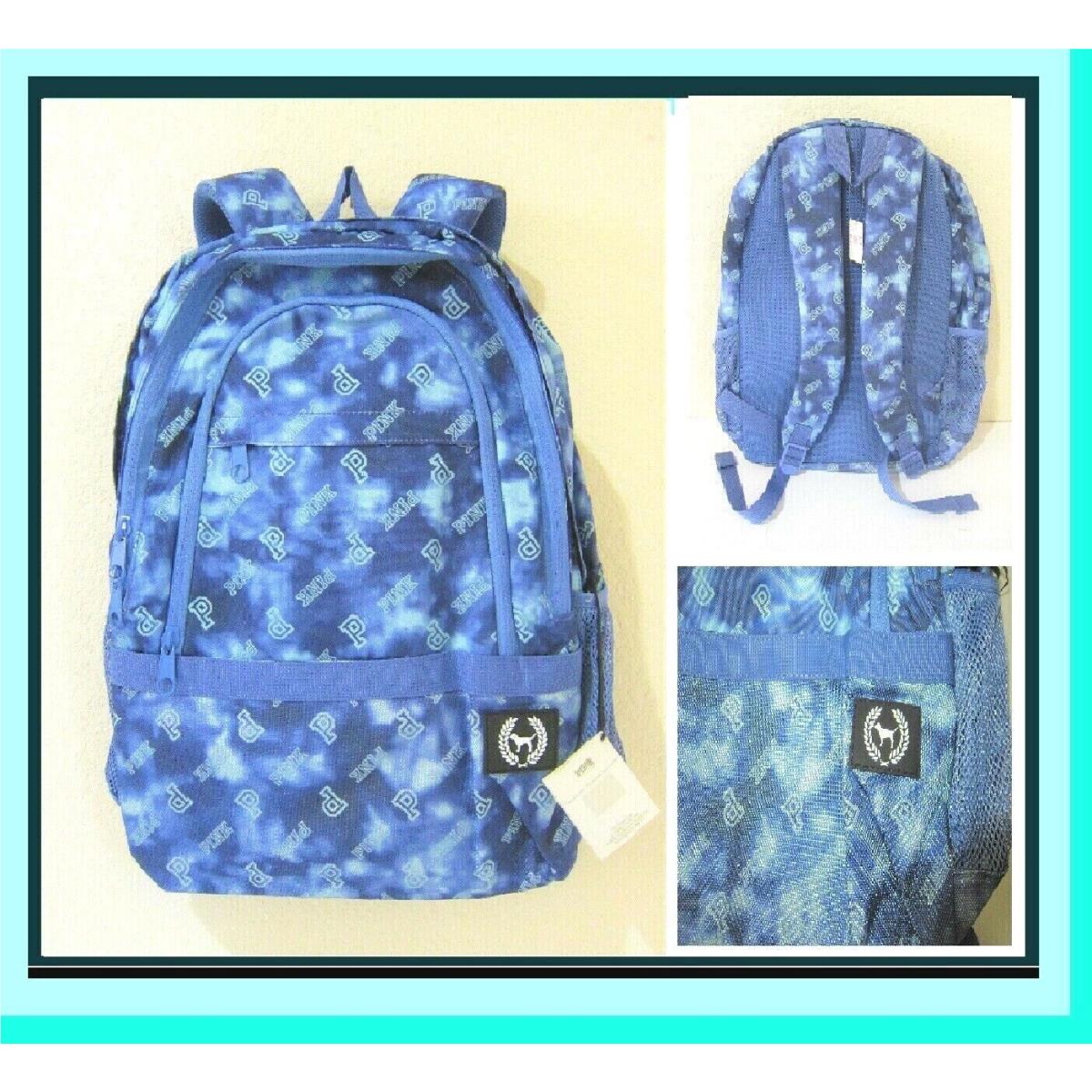 Victoria Secret Pink Tie Dye Collegiate Campus Carry ON Backpack Book Bag Travel