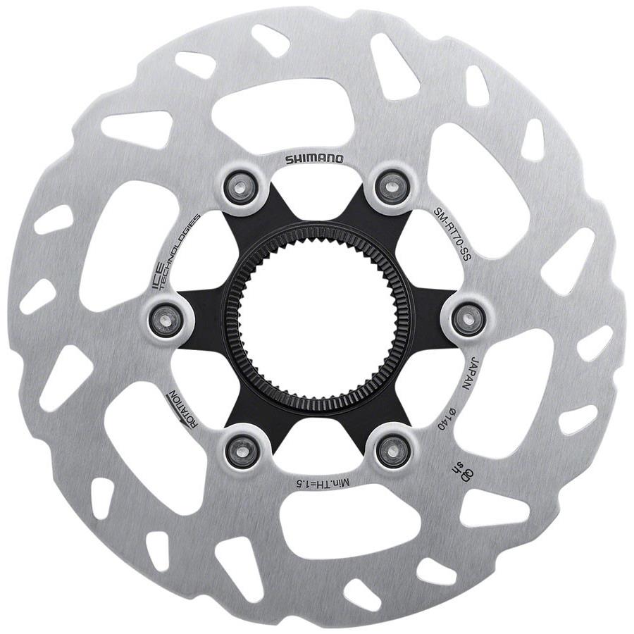 Shimano Slx SM-RT70-SSI Disc Brake Rotor - 140mm Center Lock Silver